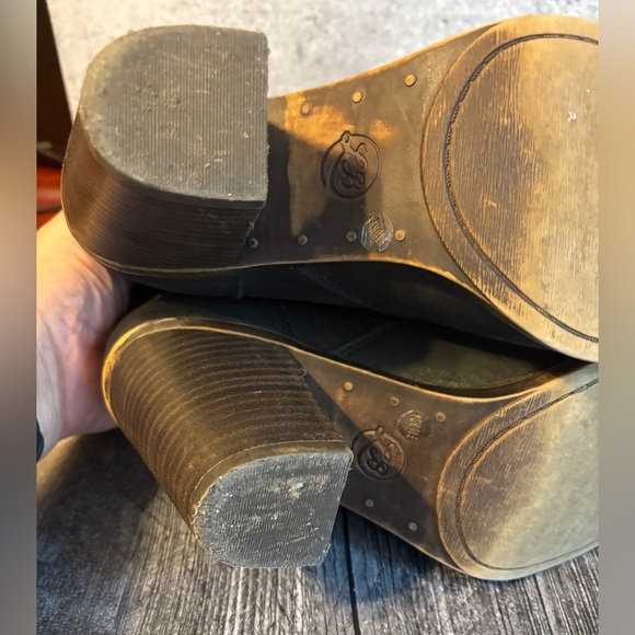 Lucky Brand LK-EHLLEN pebble finish leather boots size 8.5 - Picture 6 of 11